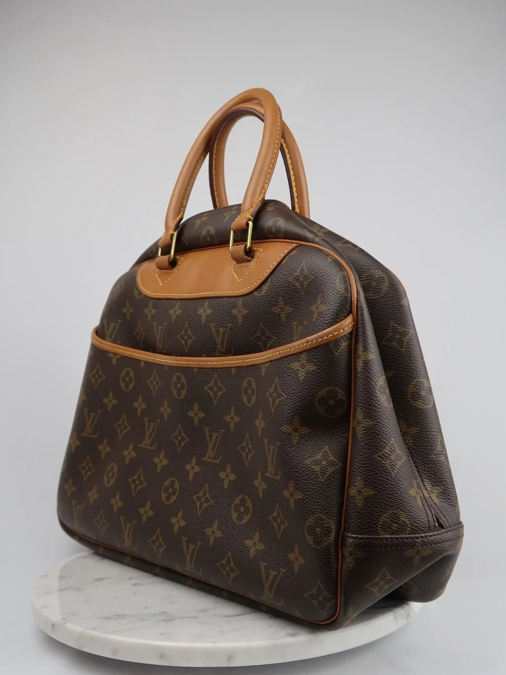 Louis Vuitton Deauville Monogram Handbag M47270 Vintage with Dust Bag